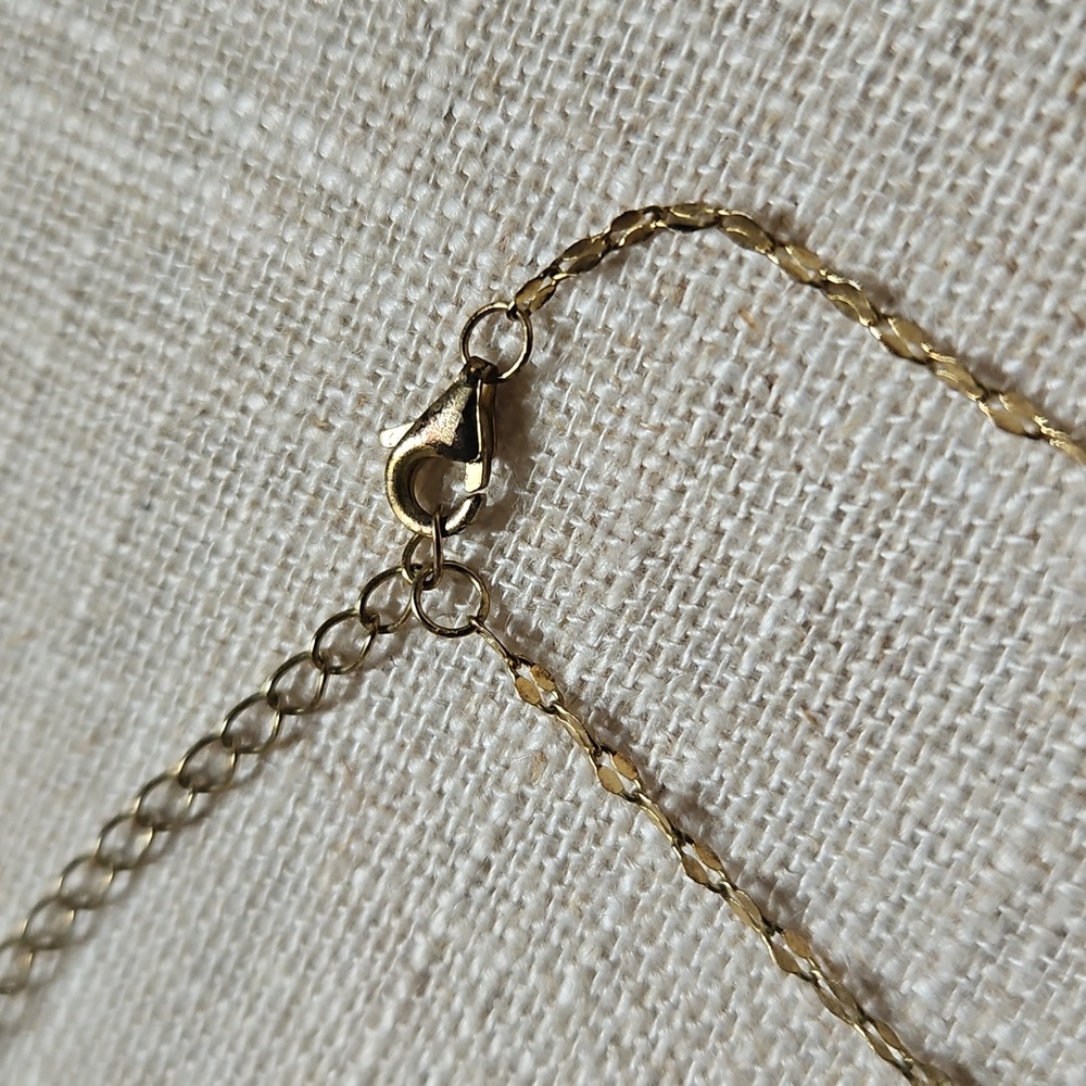 "L" Monogram Tag Necklace - Picture 3 of 4